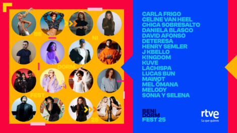 Cartel completo del 'Benidorm Fest 2025'