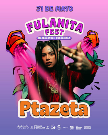 Ptazeta en el cartel del Fulanita Fest 2025