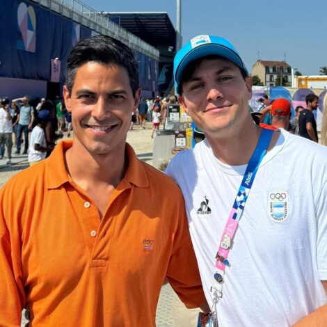 Nicolas Keenan y Rob Jetten durante los JJOO Paris 2024