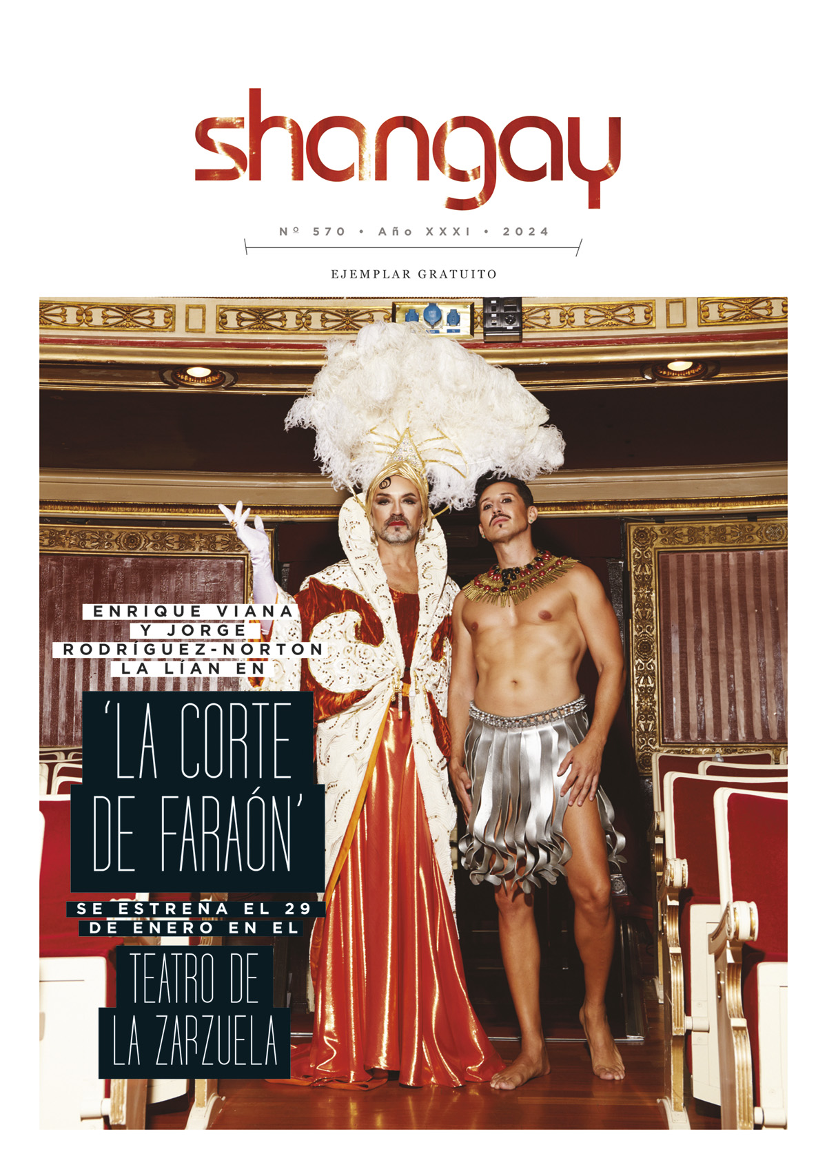 Portada de Shangay con La corte de Faraón en el Teatro de La Zarzuela. Foto: Salva Musté.