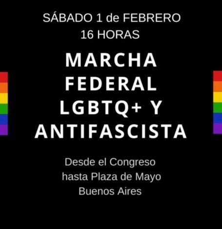 Cartel de la Marcha Federal LGTBIQ+ y Antirracista