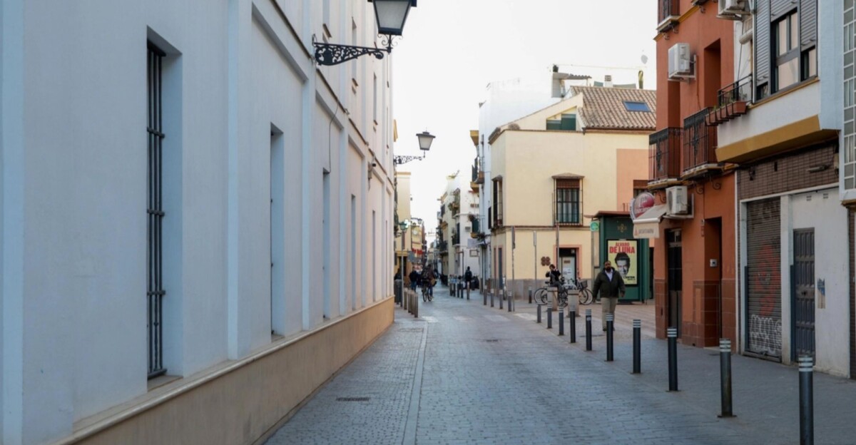 Zona del centro de Sevilla donde ocurrió la agresión homófoba