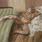 Lucian Freud. 'Nude with Leg Up Leigh Bowery' (1992) © The Lucien Freud Archive. All Rights-Reserved 2024