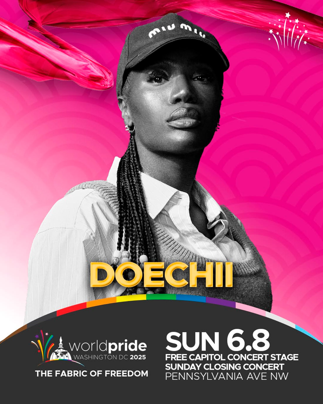 Doechii en el WorldPride de Washington DC