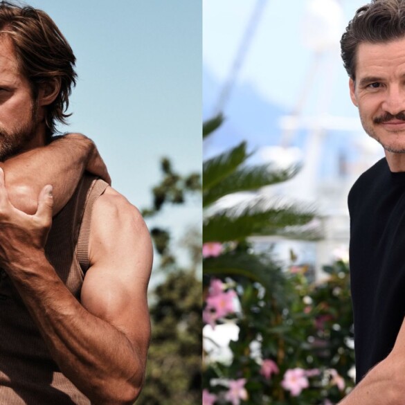 Alexander Skarsgård revoluciona Cannes con la película LGTBIQ+ 'Pillion' (y su beso con Pedro Pascal)