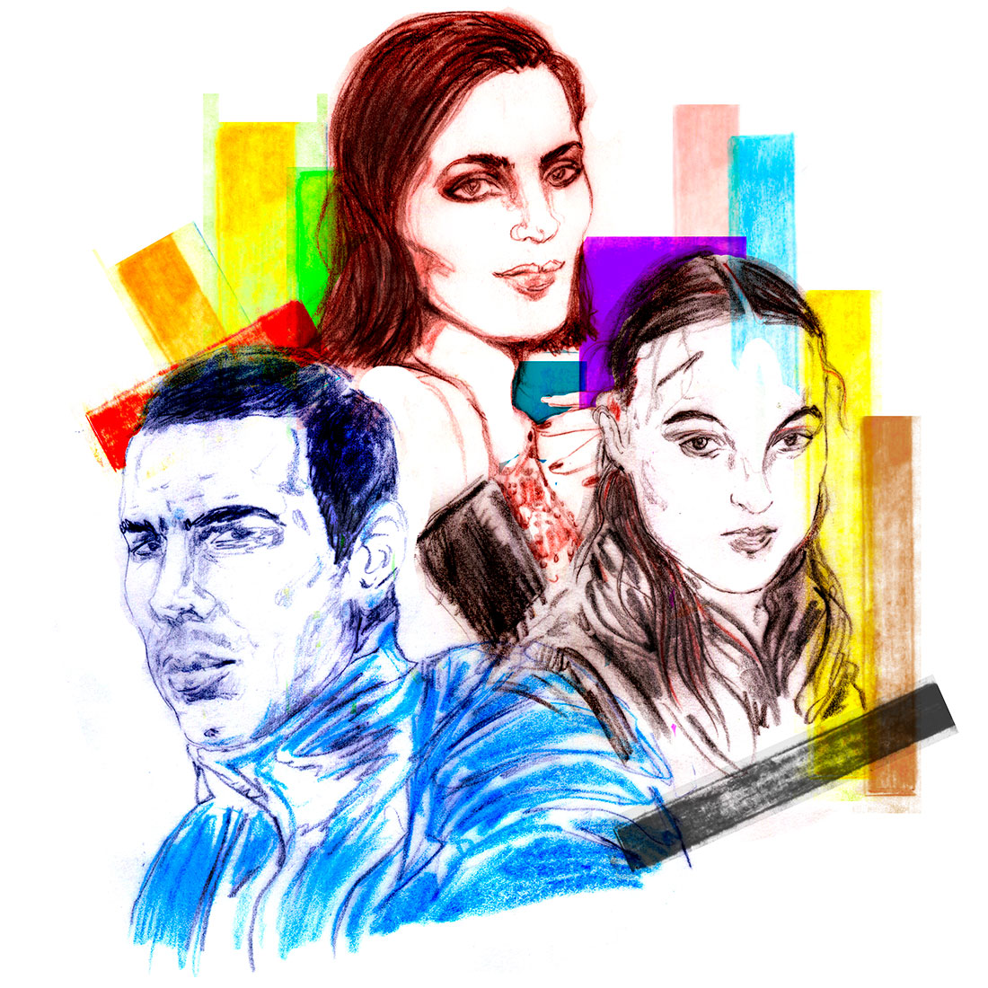Ficción LGTBIQ+. Ilustración: Iván Soldo