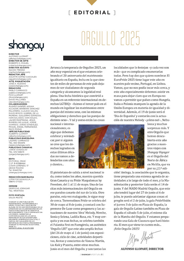 Página 3 de la revista