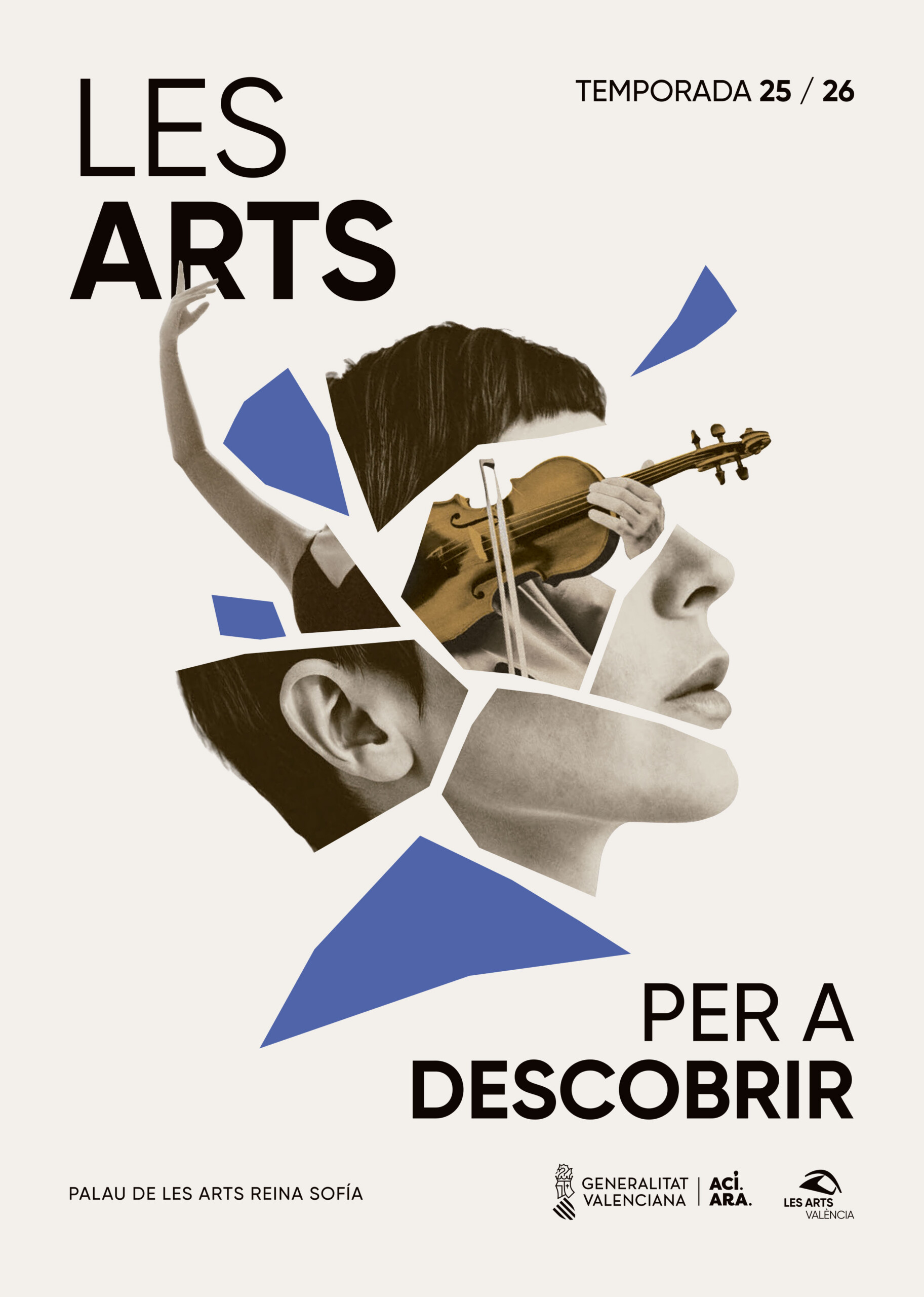 Cartel de la nueva temporada 2025/25 de Les Arts de Valencia.