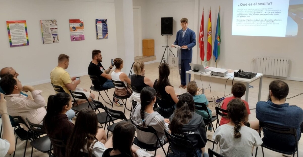 Ilia Andreev en el acto de inaugural del Orgullo Rural de Lozoyuela