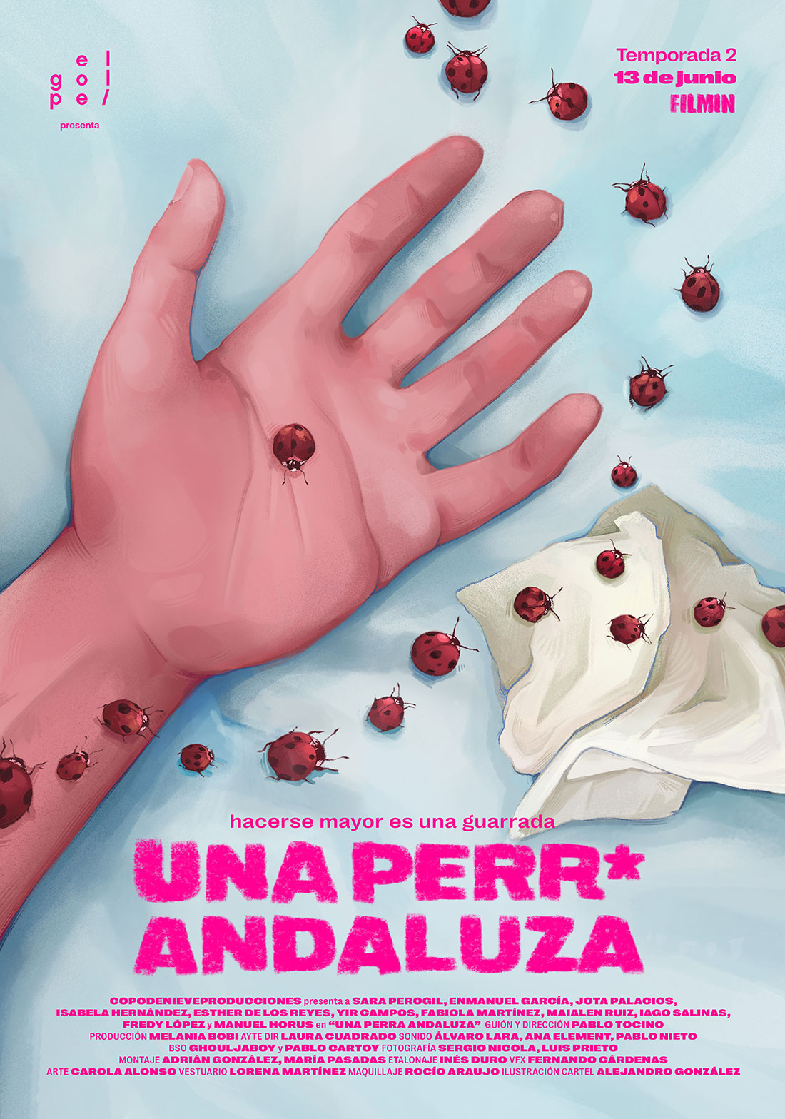 Cartel de la nueva temporada 'Una perra andaluz', por Alejandro González