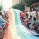 La primera carroza del Orgullo de Madrid fue la de Shangay en 1996.