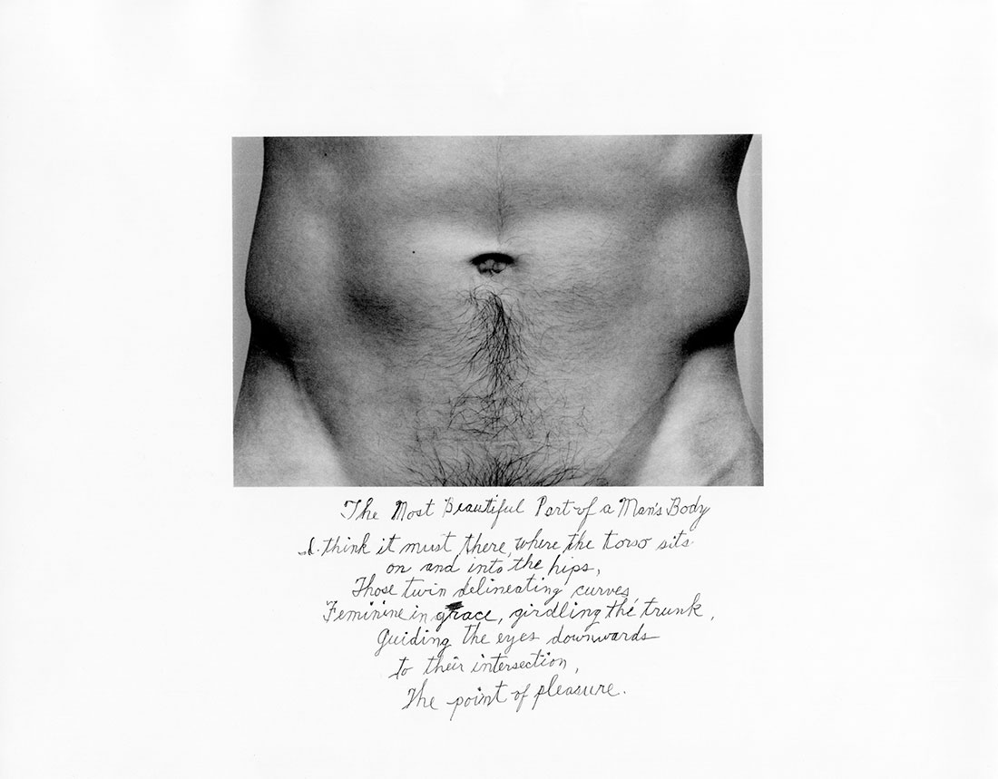 Duane Michals: 'La parte más hermosa del cuerpo de un hombre'