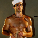 Raphael Diogo convertido en el marinero de Gaultier.