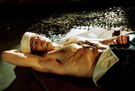 Raphael Diogo convertido en el marinero de Gaultier.