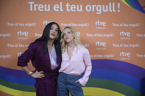 Sharonne y Tània Sarrias, presentadoras de 'Orgull!2025'. RTVE Catalunya