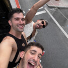 Gritando amor desde la carroza del Orgullo de Madrid.
