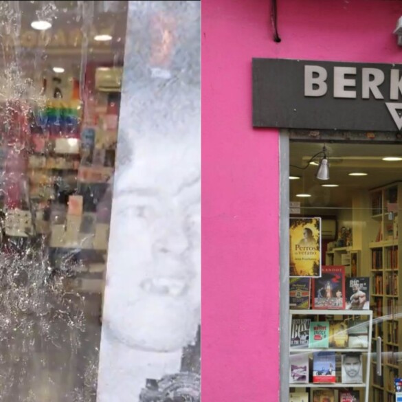 Vandalizan el escaparate de la librería LGTBIQ+ Berkana