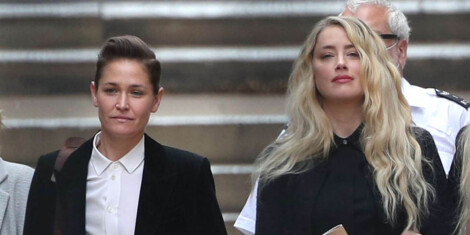 Amber Heard y su novia Bianca Butti.