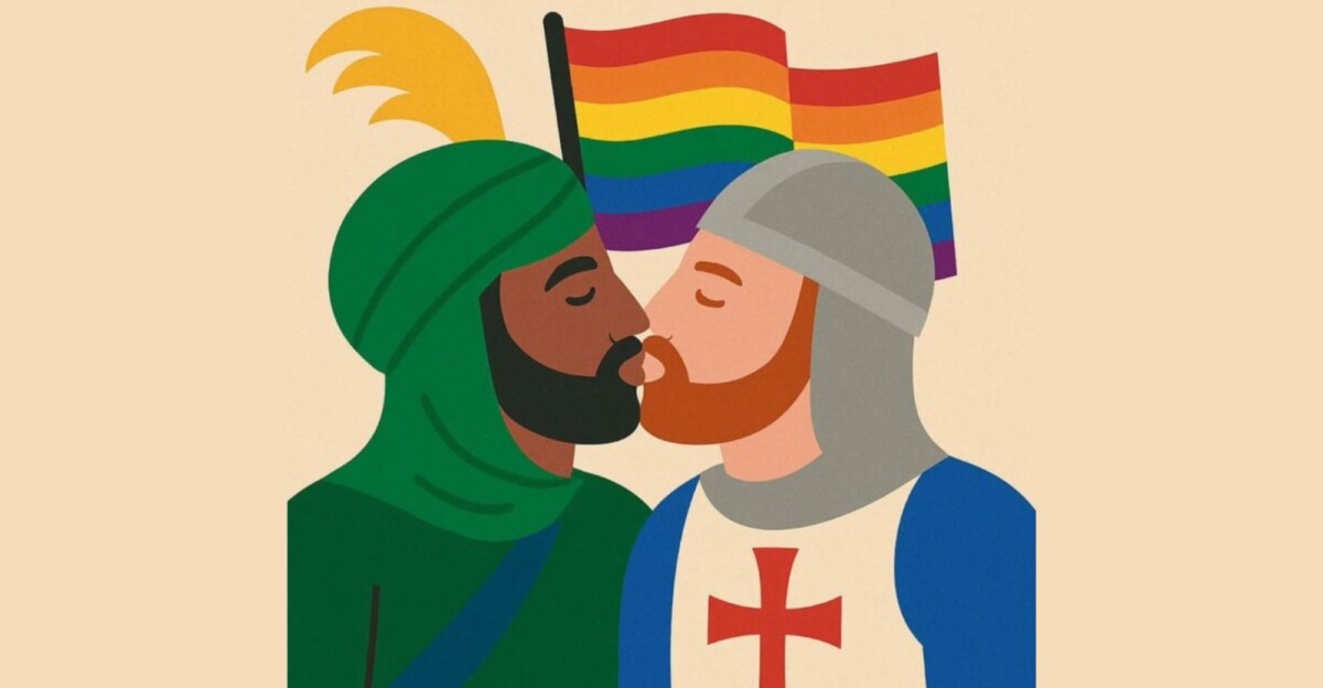 El beso entre un "moro" y un "cristiano" por la diversidad en Villajoyosa desata la LGTBIfobia