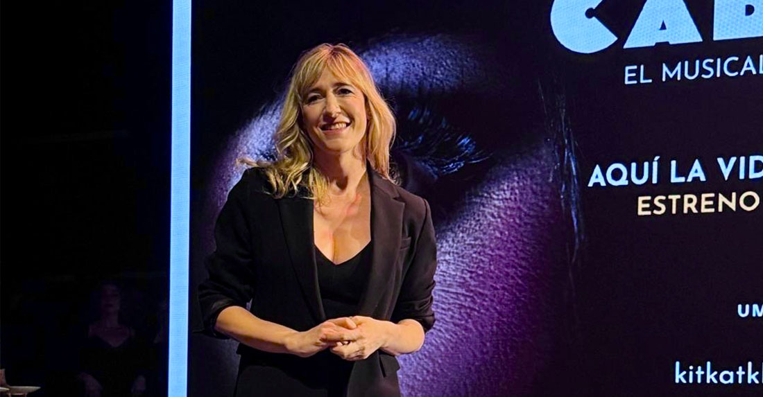 Abril Zamora, en la presentación de 'Cabaret'
