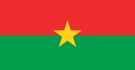 Bandera de Burkina Faso.