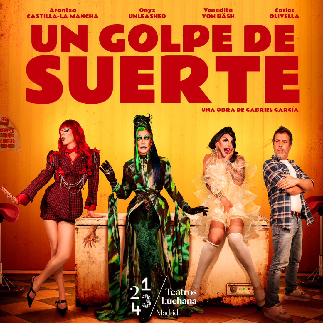 Cartel de 'Un golpe de suerte', función drag