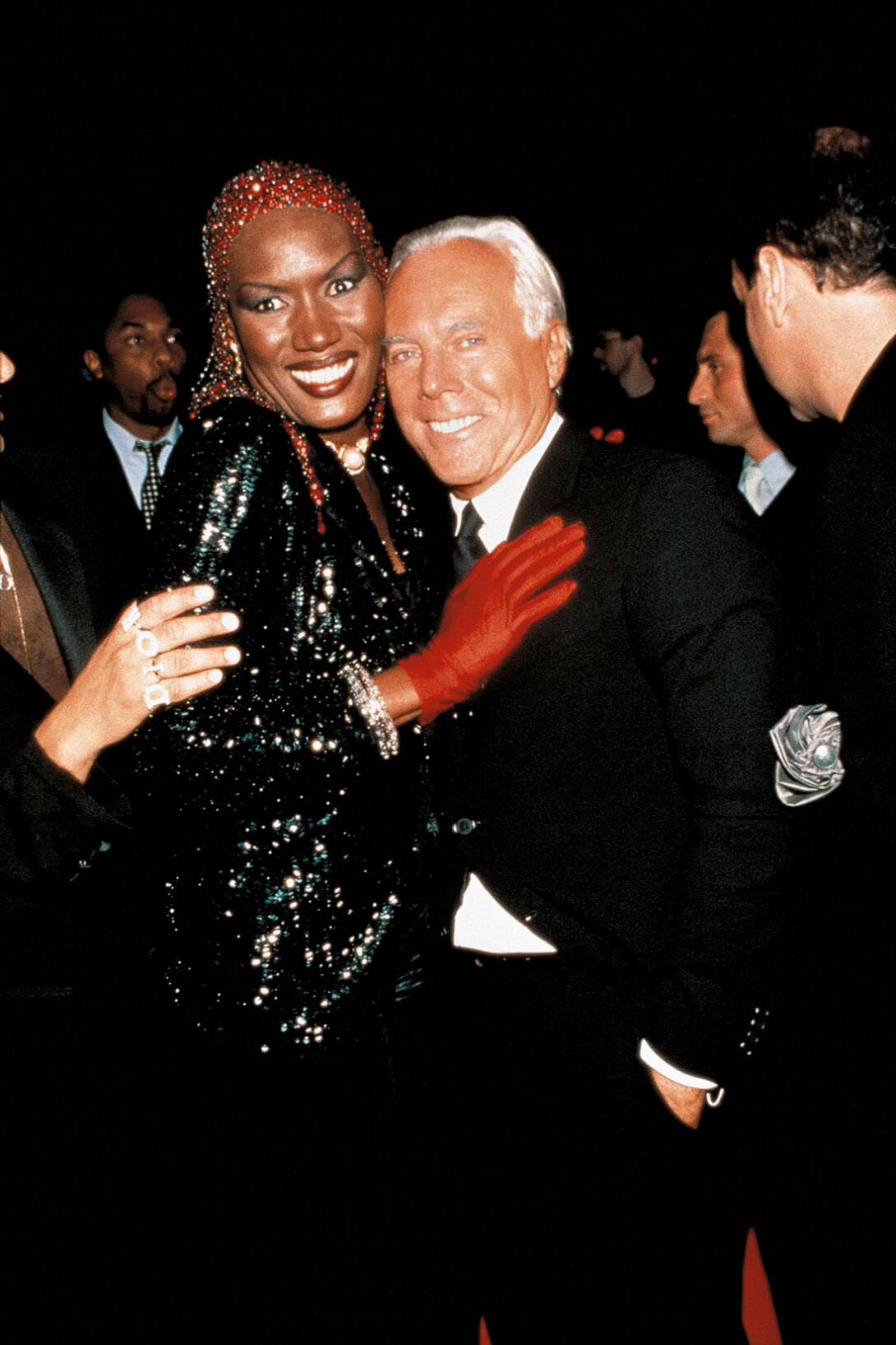 Armani con Grace Jones