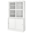 HAVSTA Armario puerta corred vidrio, blanco (614€)