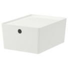 KUGGIS Caja con tapa, blanco (10,49€)
