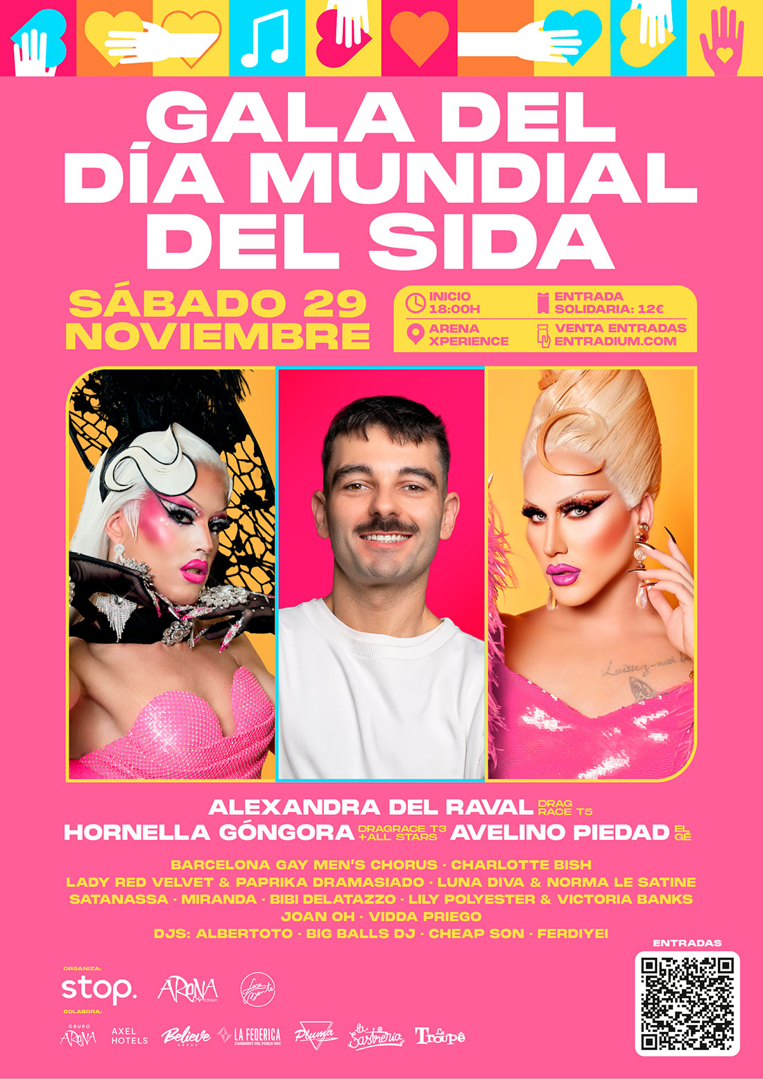 Cartel Gala Día Mundial del Sida 2025 Barcelona