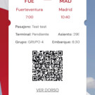 Imagen de la app de Iberia Express.