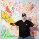 Judas Arrieta, finalista del Premio BMW de Pintura. Foto: Miguel Ángel Fernández.