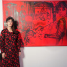 Marta Beltrán Ferrer, finalista del Premio BMW de Pintura. Foto: Miguel Ángel Fernández.