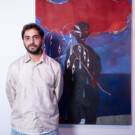 Simón Sepúlveda Braithwaite, finalista del Premio BMW de Pintura. Foto: Miguel Ángel Fernández.