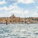 Bahía de La Valletta de Malta.
