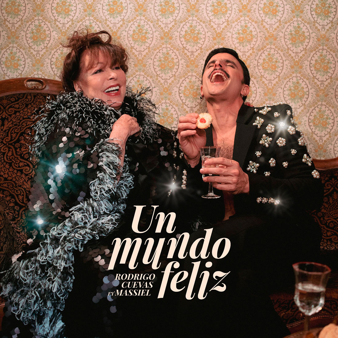 Portada del single de Rodrigo Cuevas y Massiel 'Un mundo feliz'.