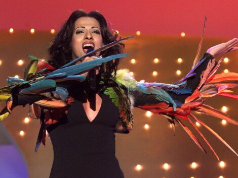 Dana Internacional en el Festival de Eurovisión 1998.