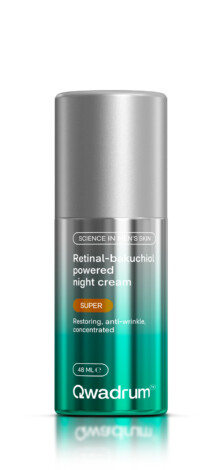 Retinal-bakuchiol powered night cream de Qwadrum
