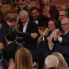 Yannick Nézet-Séguin dirigió el Concierto de Año Nuevo 2026 en Viena. Foto: captura de TVE.