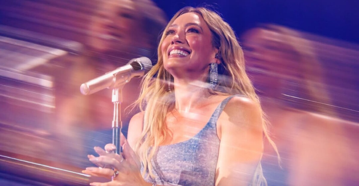 Hilary Duff en su concierto en Londres.