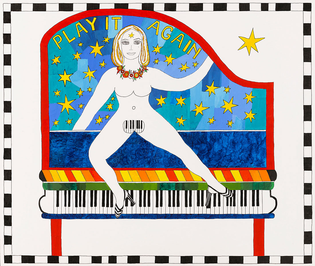 Dorothy Iannone, Play It Again, 2007