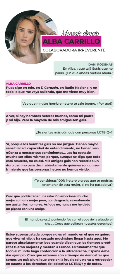 Mensaje Directo con Alba Carrillo.
