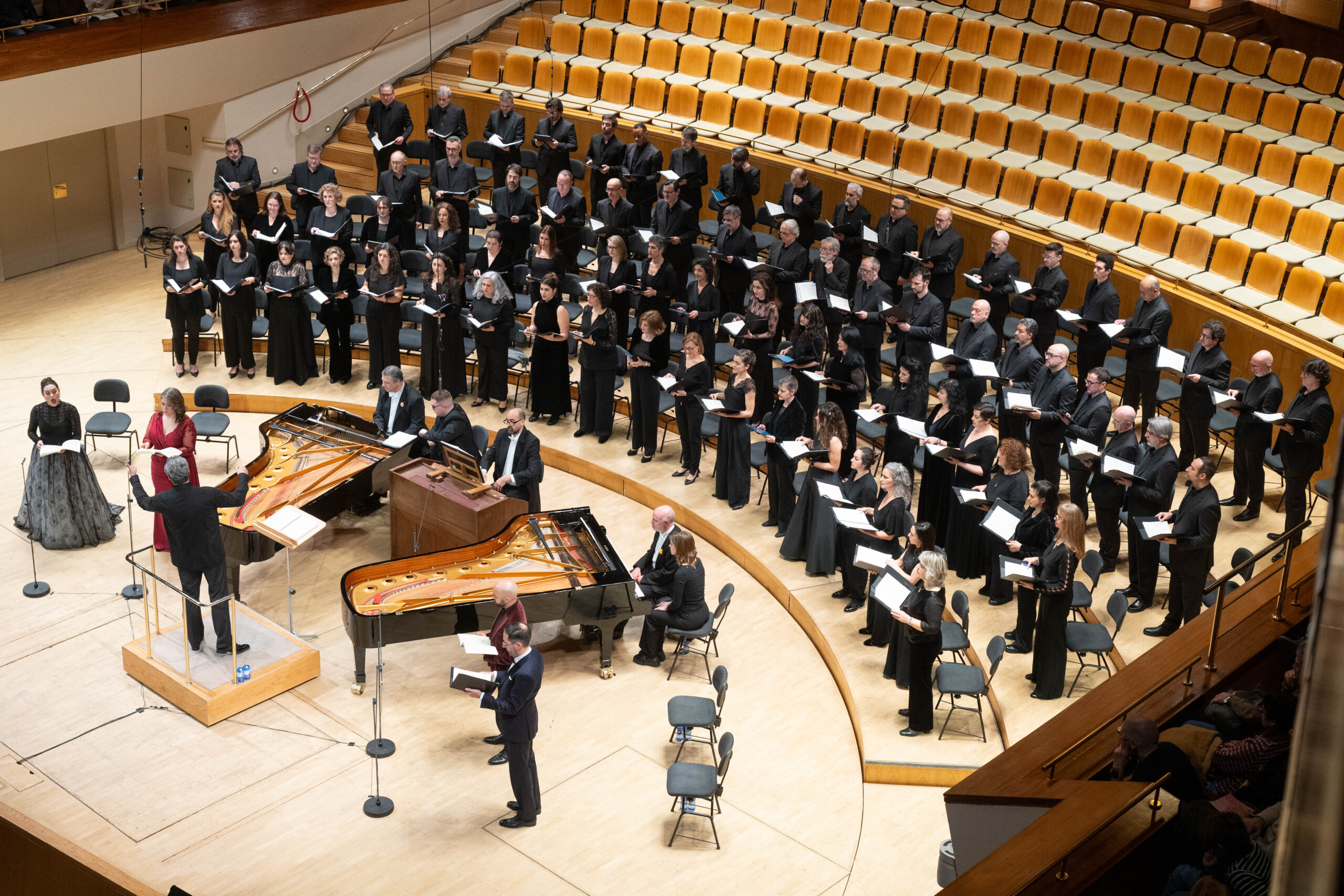 El Coro Nacional de España en el Auditorio Nacional. Foto: Rafa Martin.