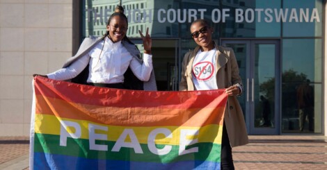 Unas activistas LGTBIQ+ botsuanas.