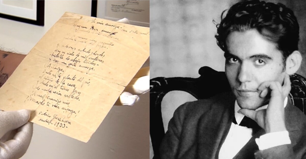 Descubren un poema inédito de Federico García Lorca de hace más de 90 años
