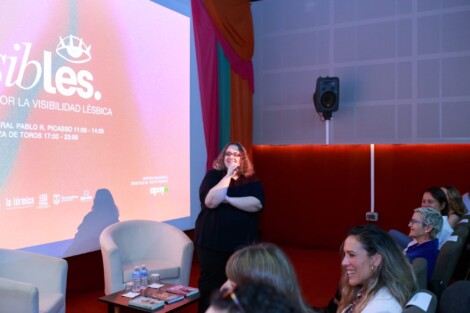 La jornada reunió a mucha gente interesada en aprender sobre visibilidad lésbica.