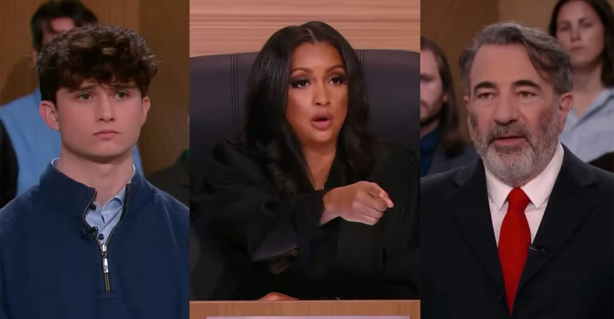 La jueza Eboni K. Williams condena a Gregory Talbert por mandar a su hijo, Michael Talbert, a una terapia de conversión gay. Justice Central TV