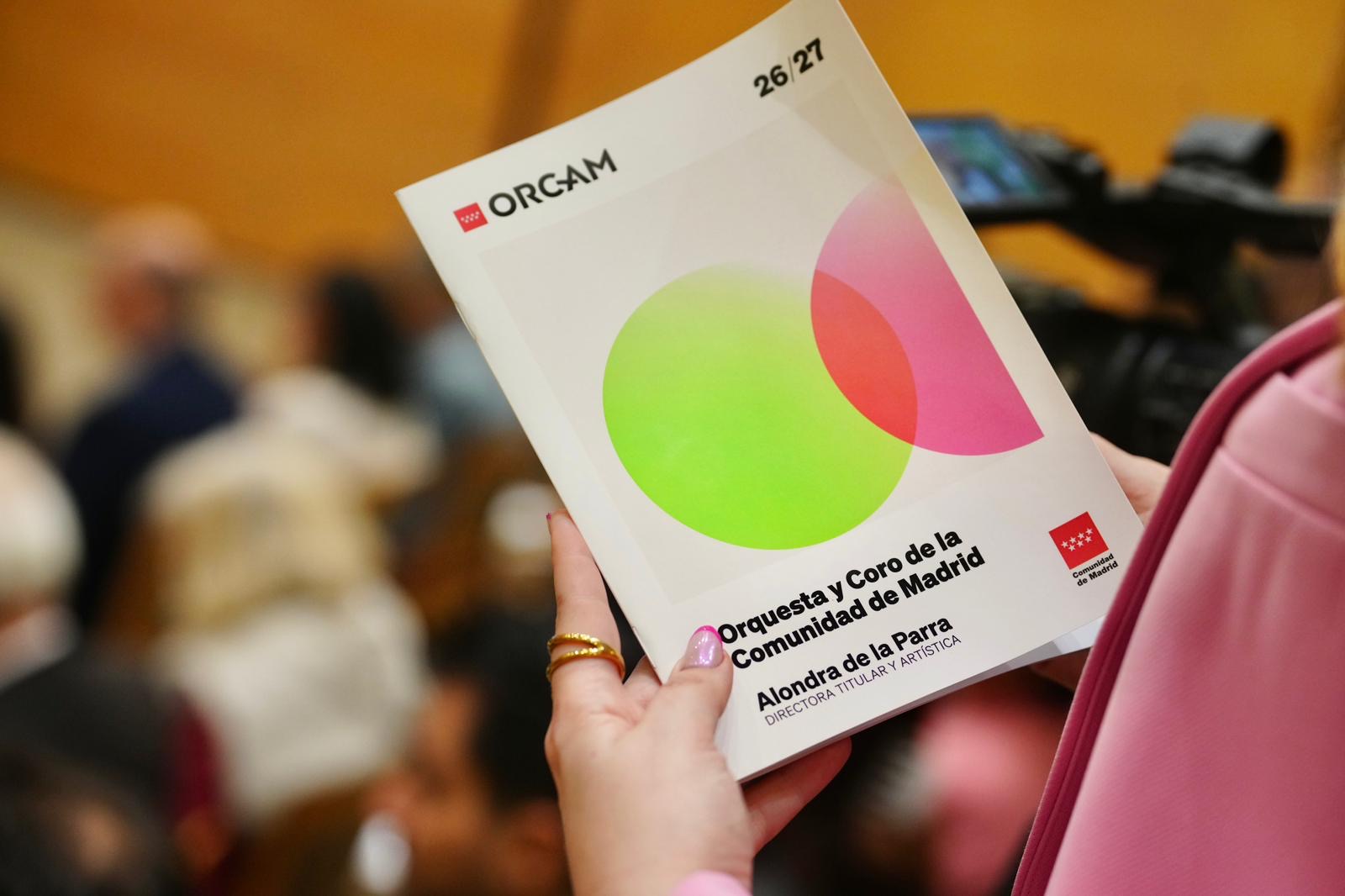 Cartel de la nueva temporada de la ORCAM. Foto: David Mudarra.