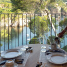 Desayuno en la terraza del Parador.