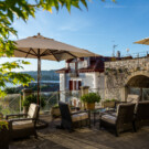 Terraza del Parador de Hondarribia.